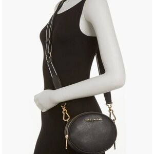 Marc Jacob’s black leather crossbody plus size friendly